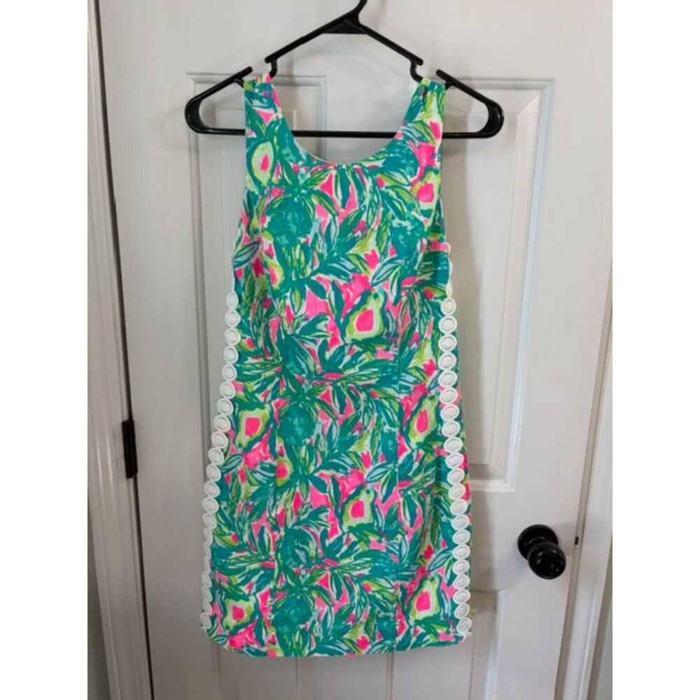 Lilly Pulitzer Mila Shift Dress RARE "Guac and Roll" Size 0